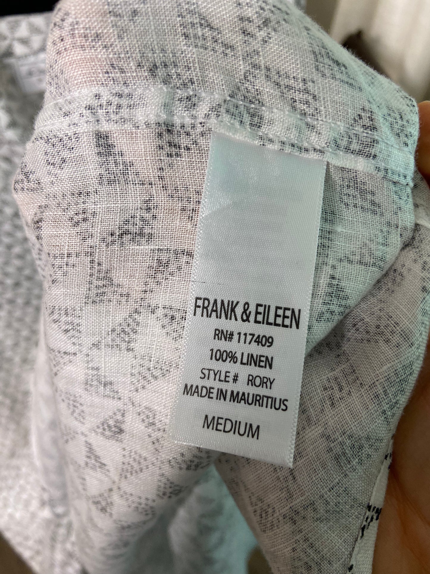 Frank and Eileen Rory Shirt Dress size M