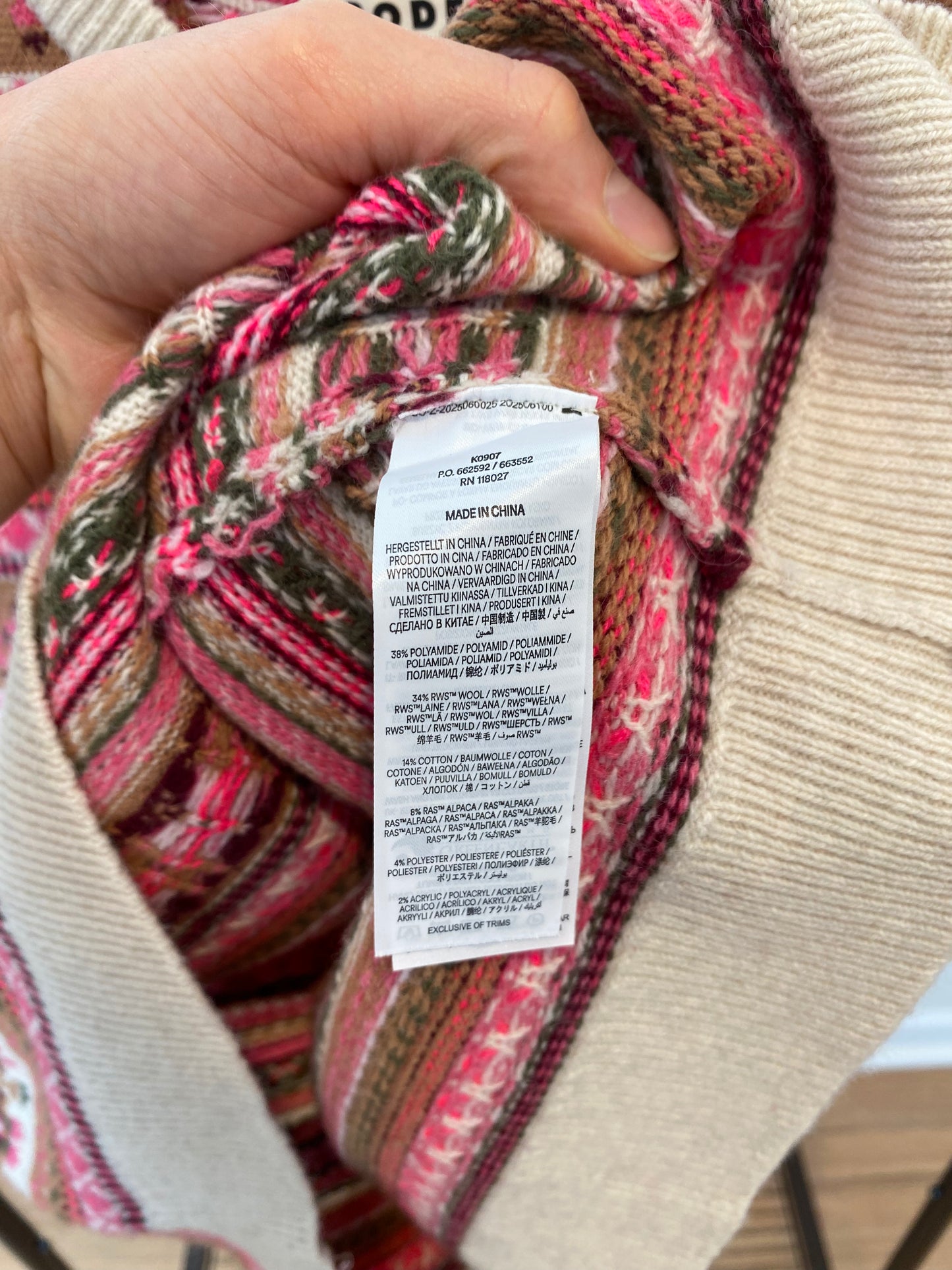 Boden Edie Fair Isle Tank size L