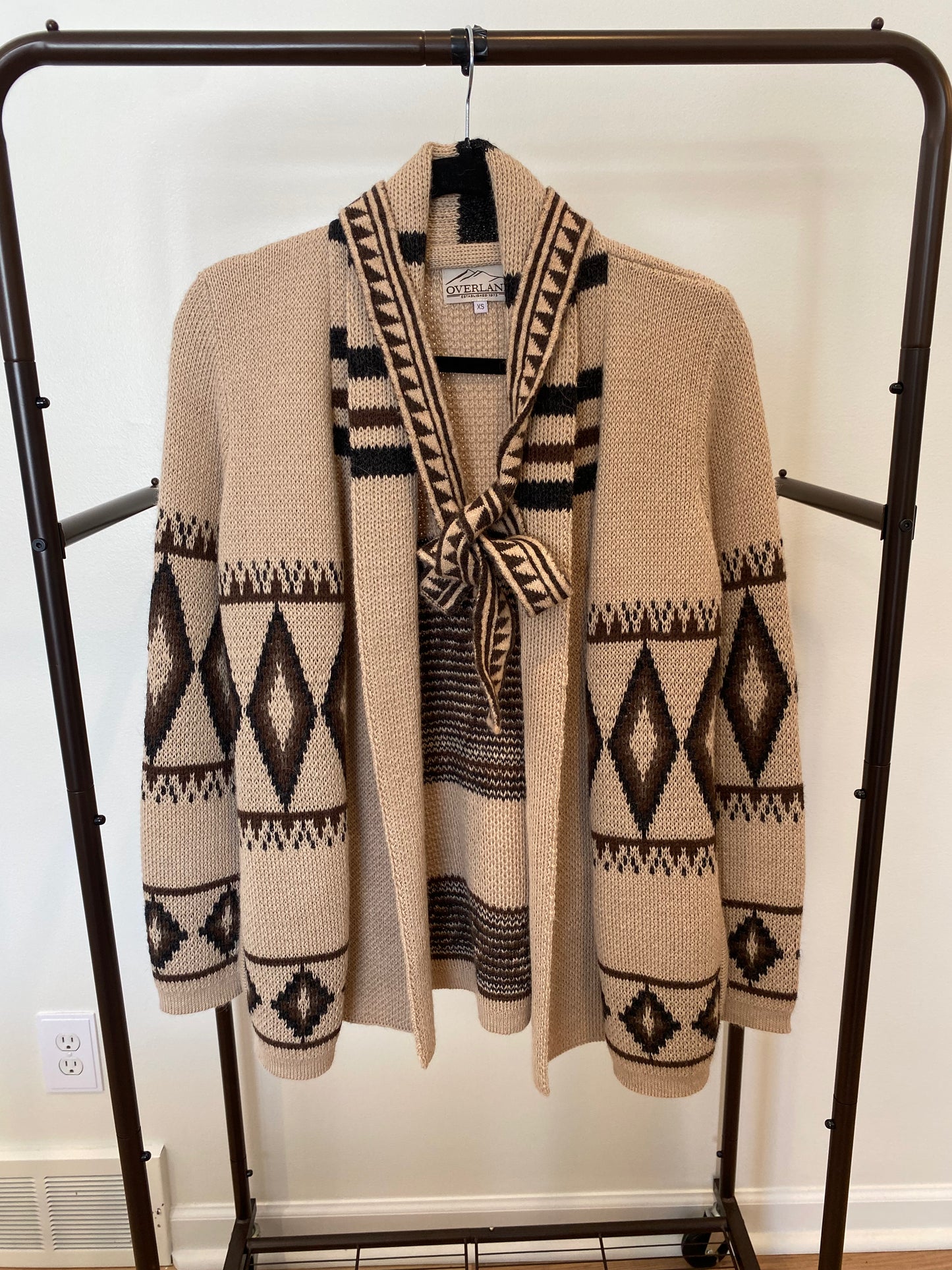 Overland Sylvia Alpaca Wool Cardigan size XS