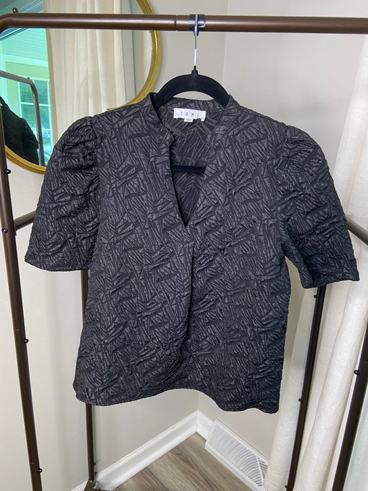 THML Black Textured Top size XS