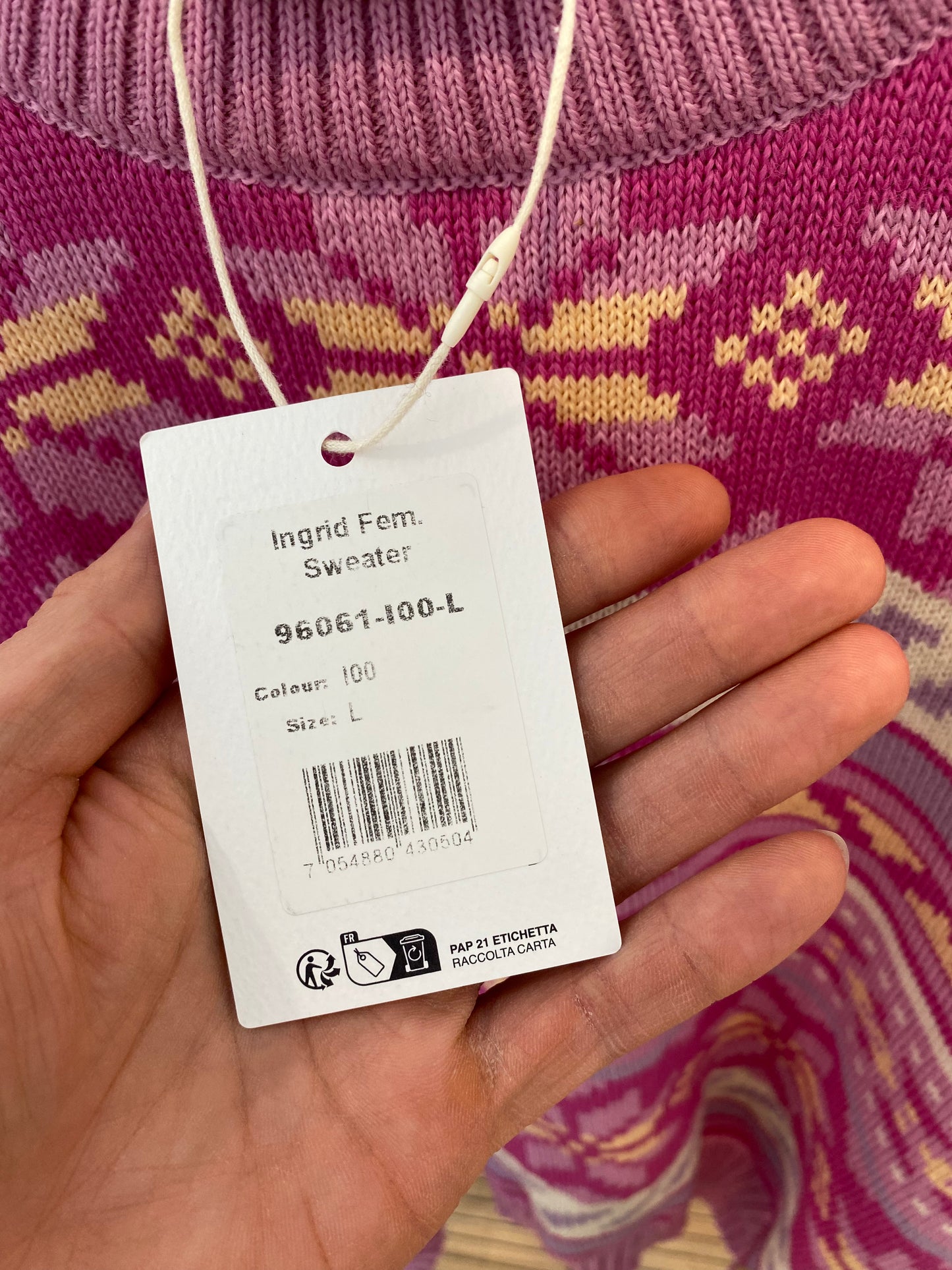 Dale of Norway x Ingrid Fair Isle Sweater size L