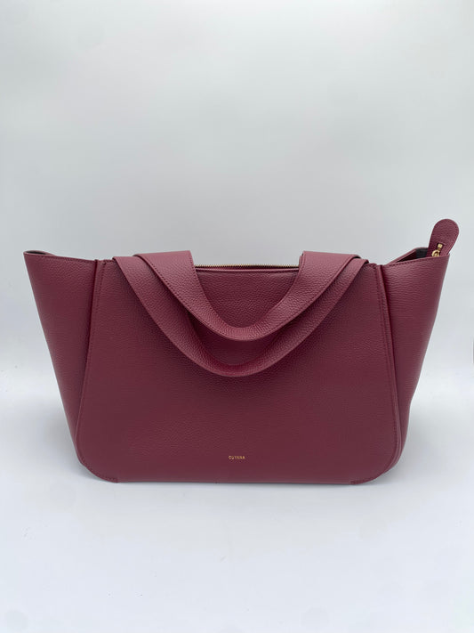 Cuyana Mila Satchel in Burgundy