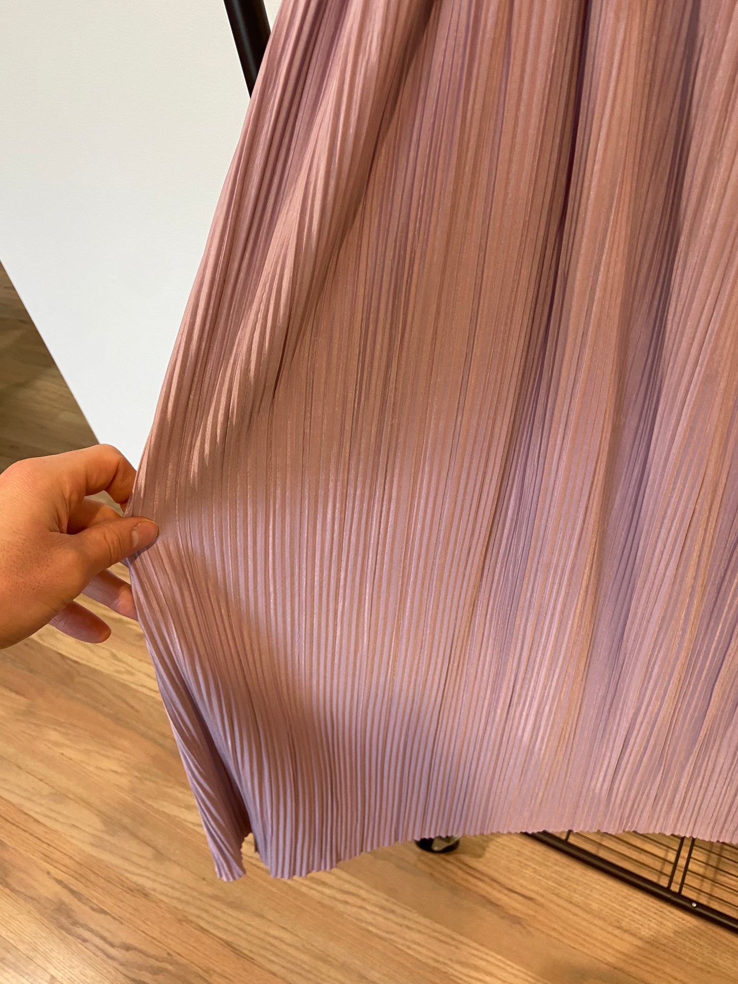Samsoe Pleated Uma midi skirt Mauve Shadow size L
