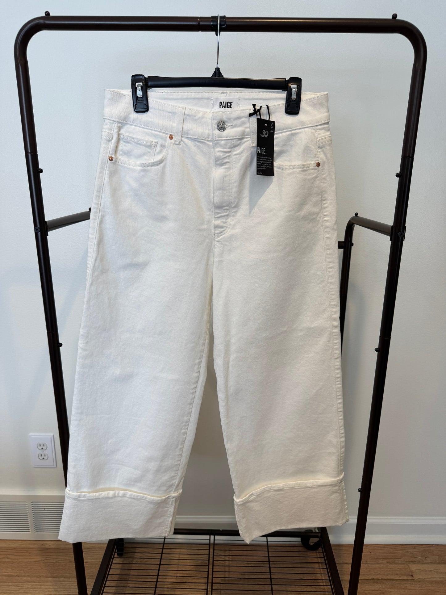 Paige Sasha Ankle With Wide Cuff Jeans size 30