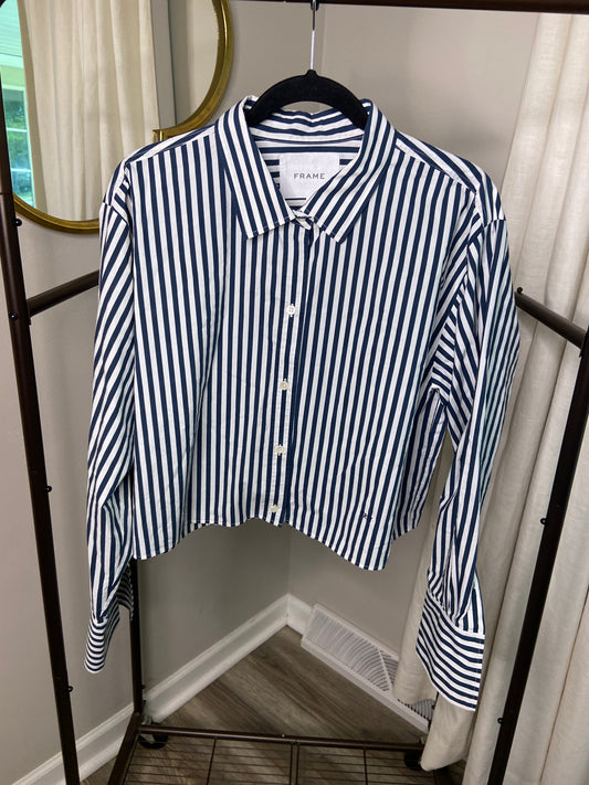 Frame Cutoff Oversized Shirt size L