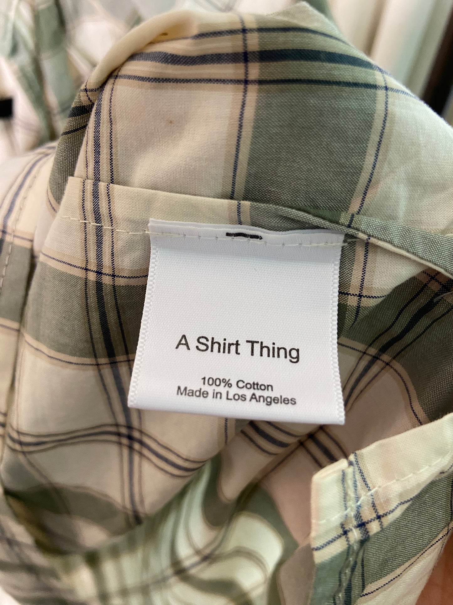 A Shirt Thing Margo Plaid Blouse size L