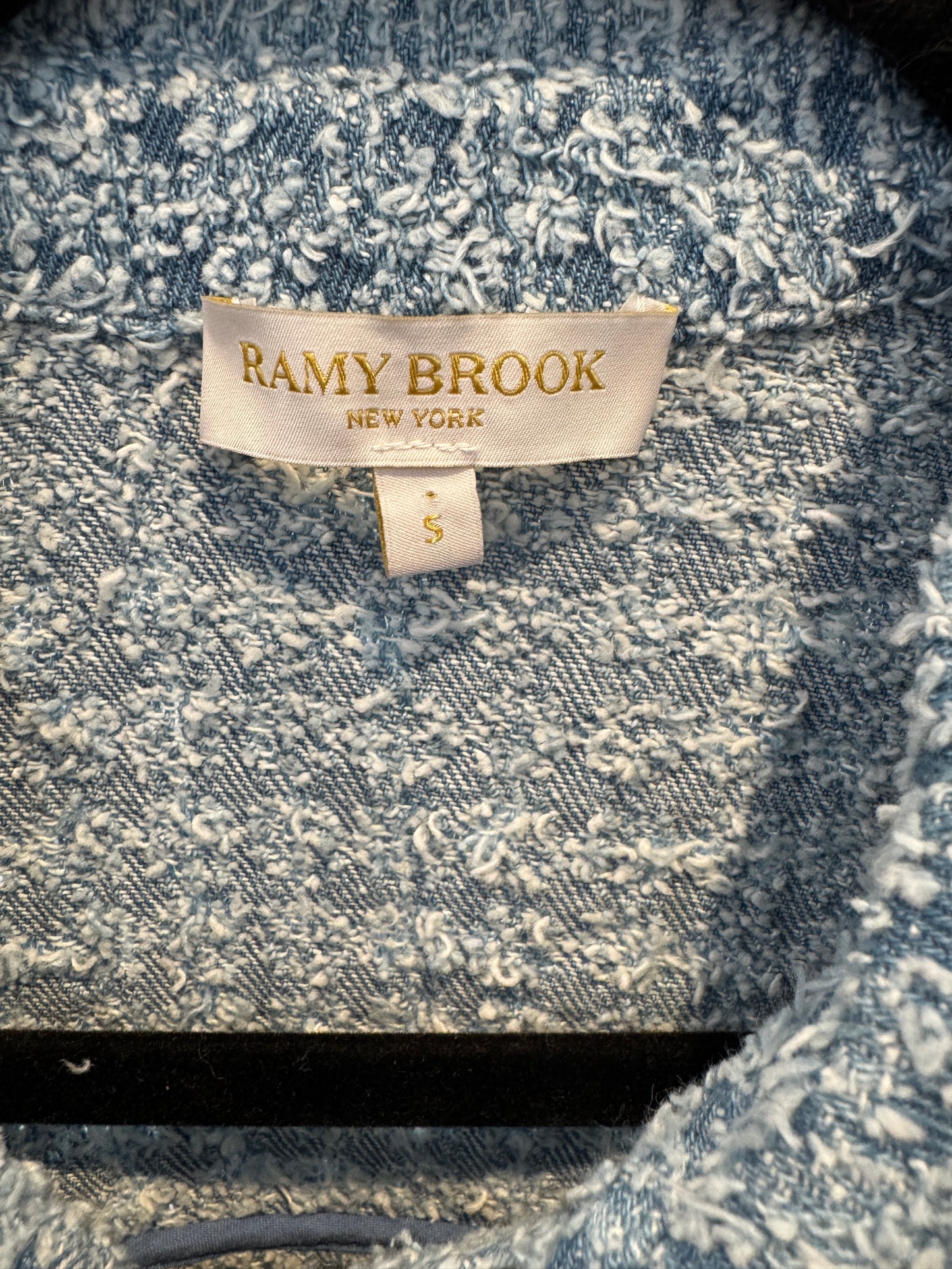 Ramy Brook Ardith Textured Denim Jacket size S