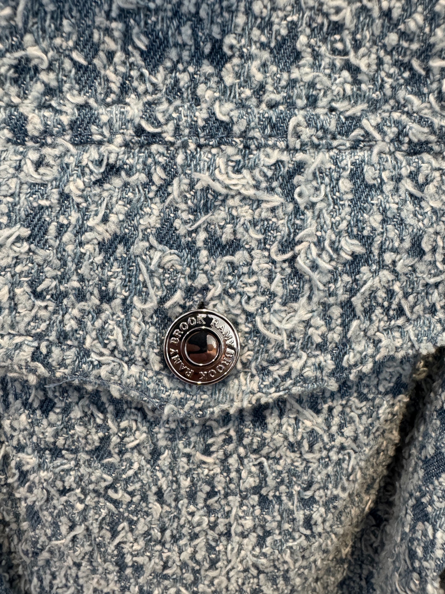 Ramy Brook Ardith Textured Denim Jacket size S