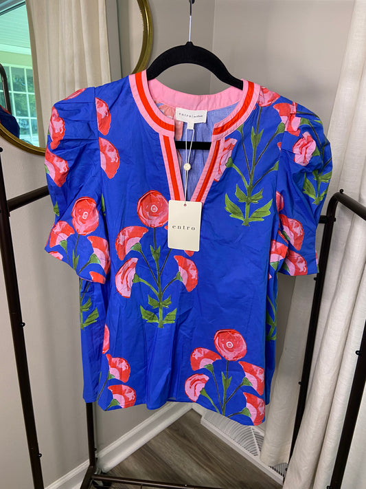Entro Cadence Floral top size M