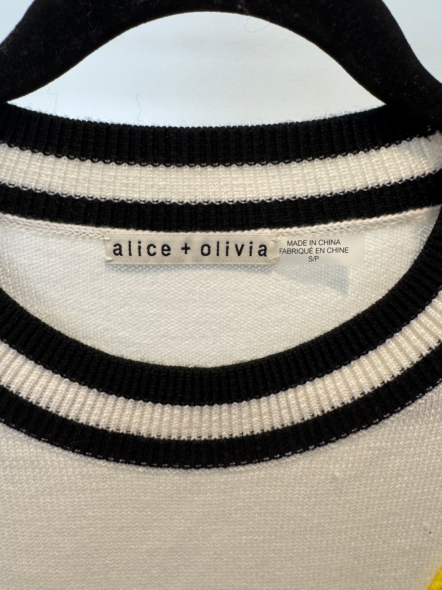 Alice and Olivia Albina Love Pullover Sweater size S