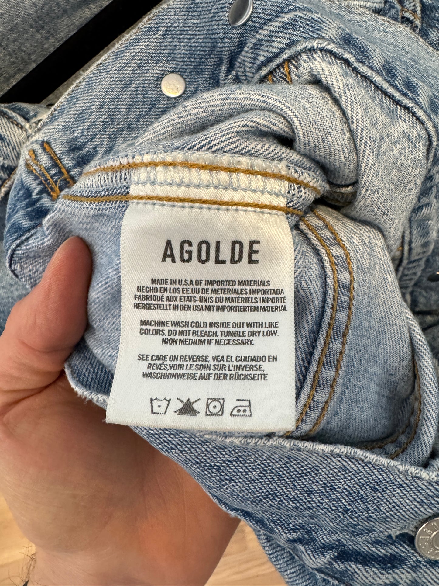 Agolde Alik Denim Jacket size XS