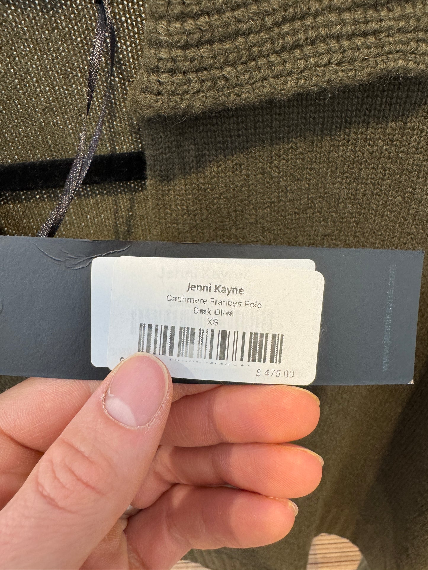 Jenni Kayne Cashmere Frances Polo Sweater size XS