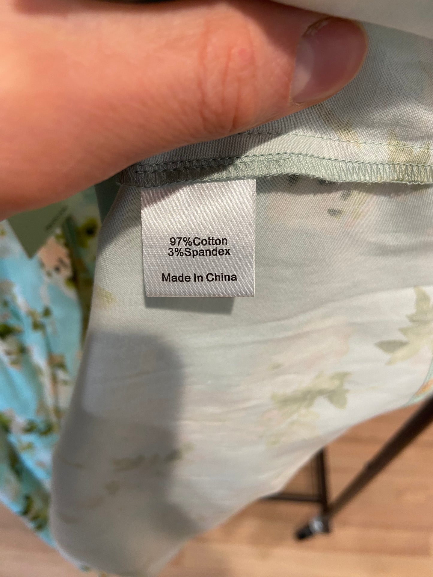 Tuckernuck Aqua Watercolor Royal Shirt Dress size M