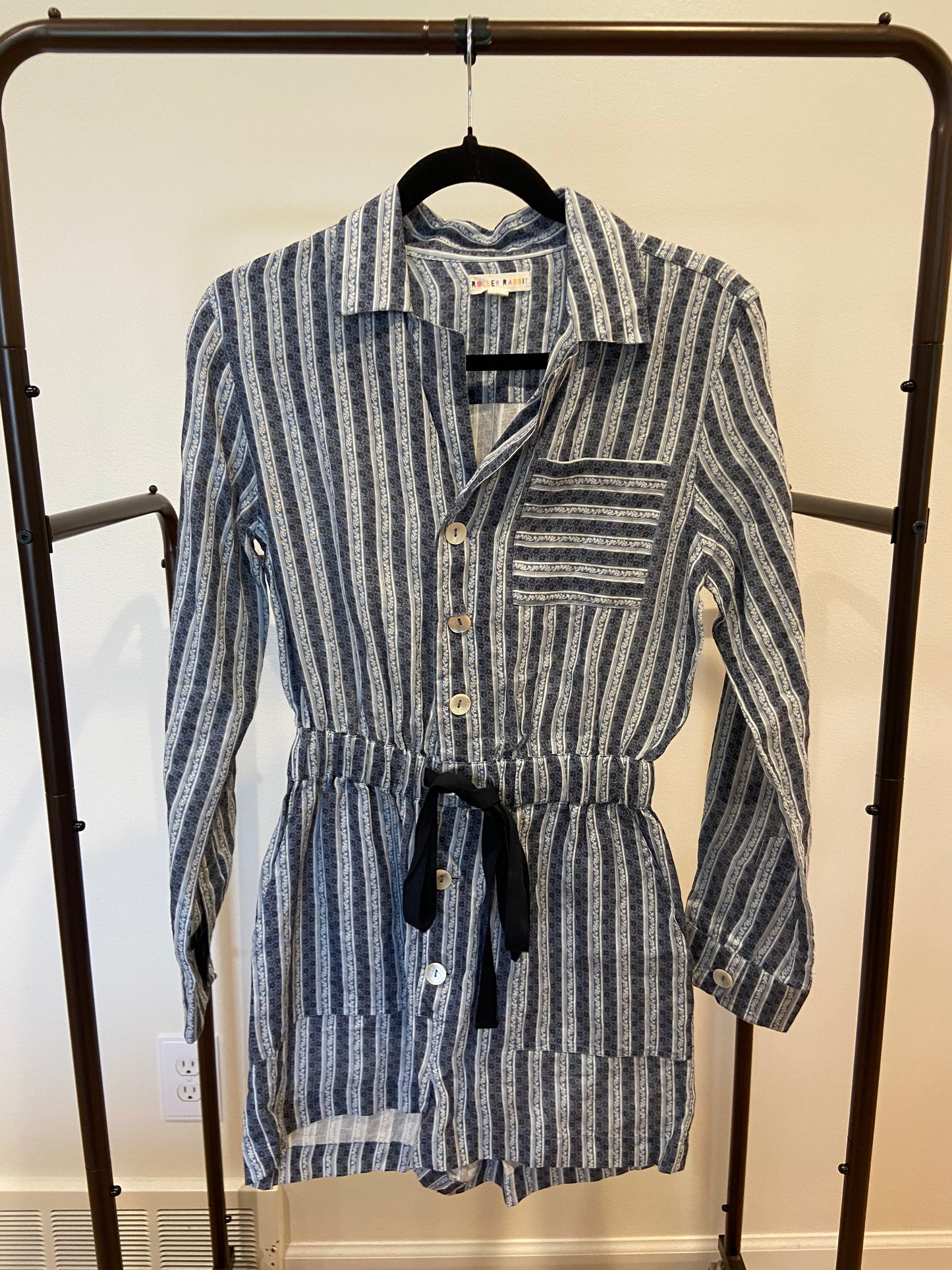 Roller Rabbit Lace Stripe Presley Romper size XXS