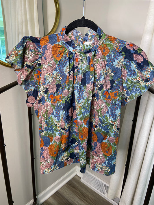 Trovata Birds of Paradis Carla Blouse size XS
