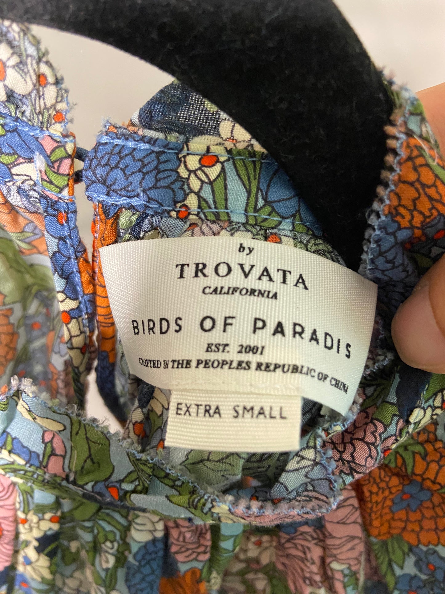 Trovata Birds of Paradis Carla Blouse size XS
