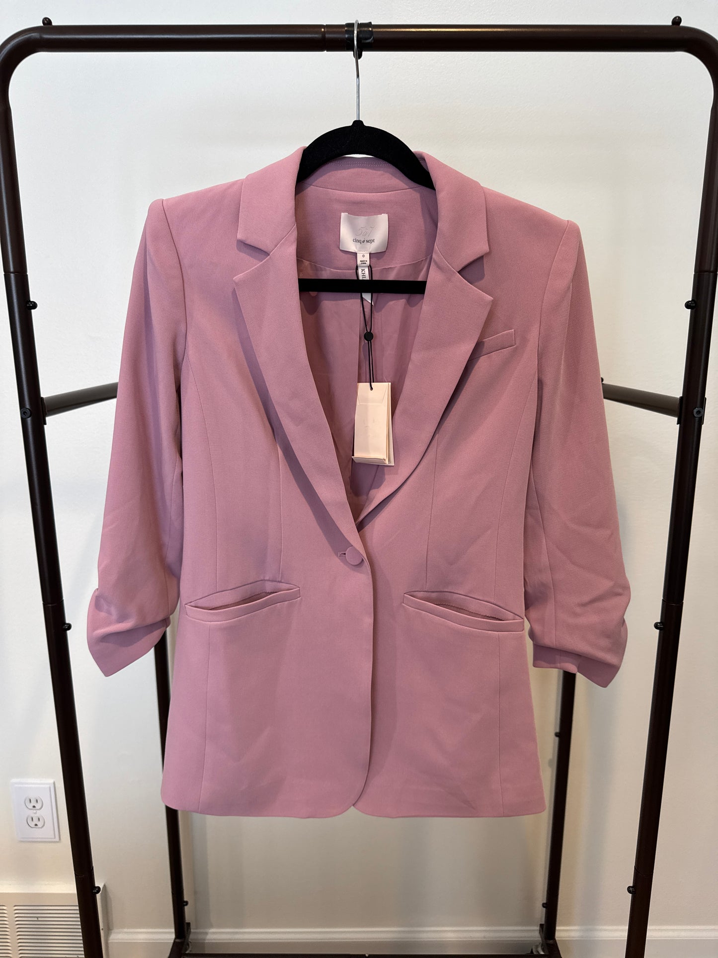 Cinq a Sept Khloe Blazer and Billie Pants in Warm Mauve size 0/00