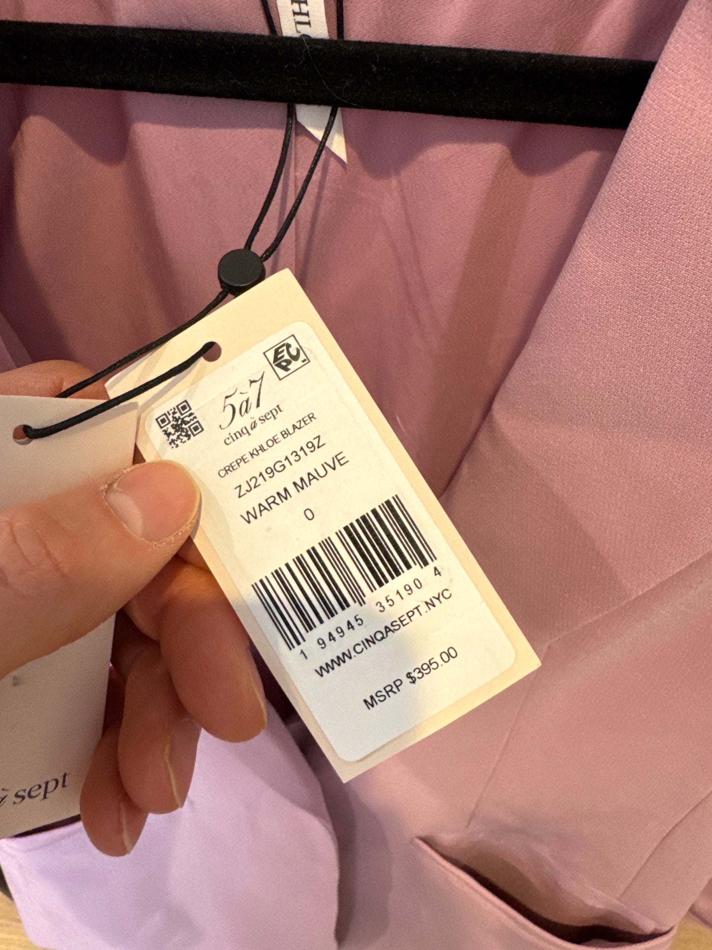 Cinq a Sept Khloe Blazer and Billie Pants in Warm Mauve size 0/00