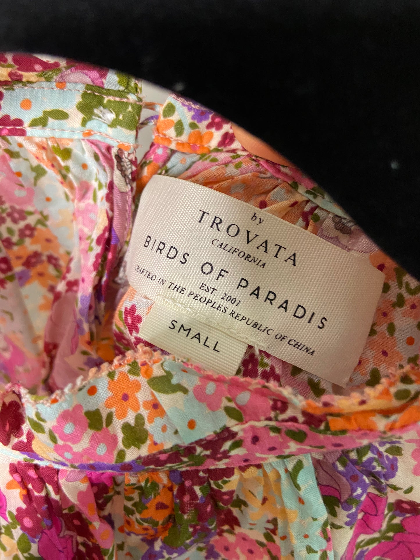 Trovata Birds of Paradis Carla Blouse size S