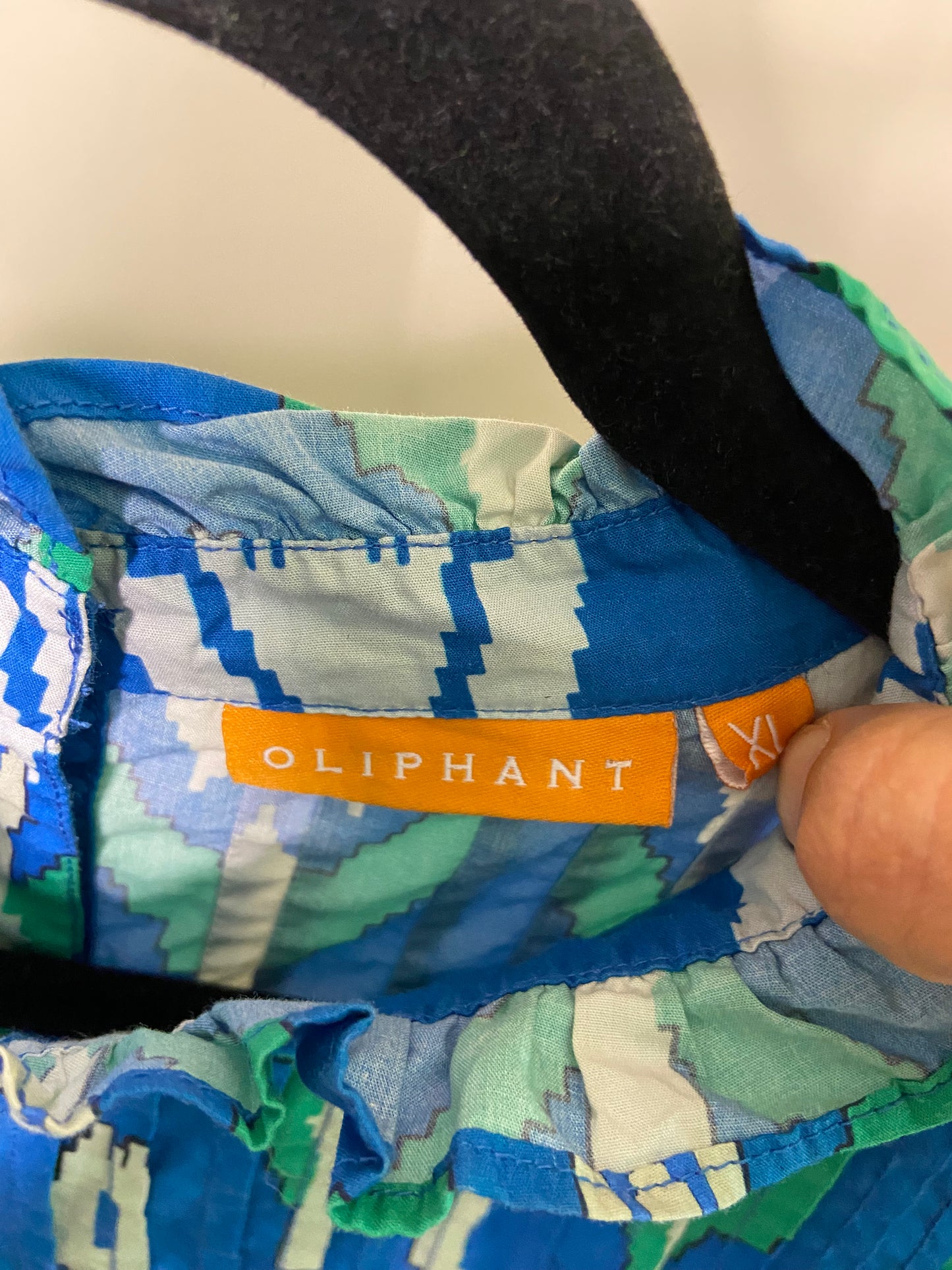 Oliphant Pintuck Ruffle Shirt size XL