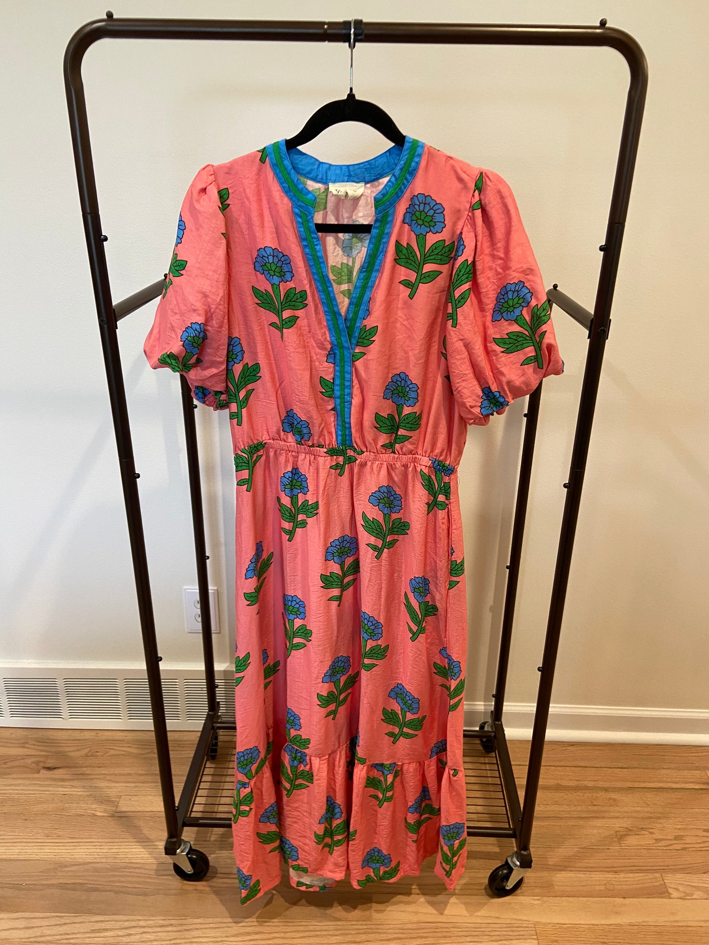 Umgee Floral Print Midi Dress size L