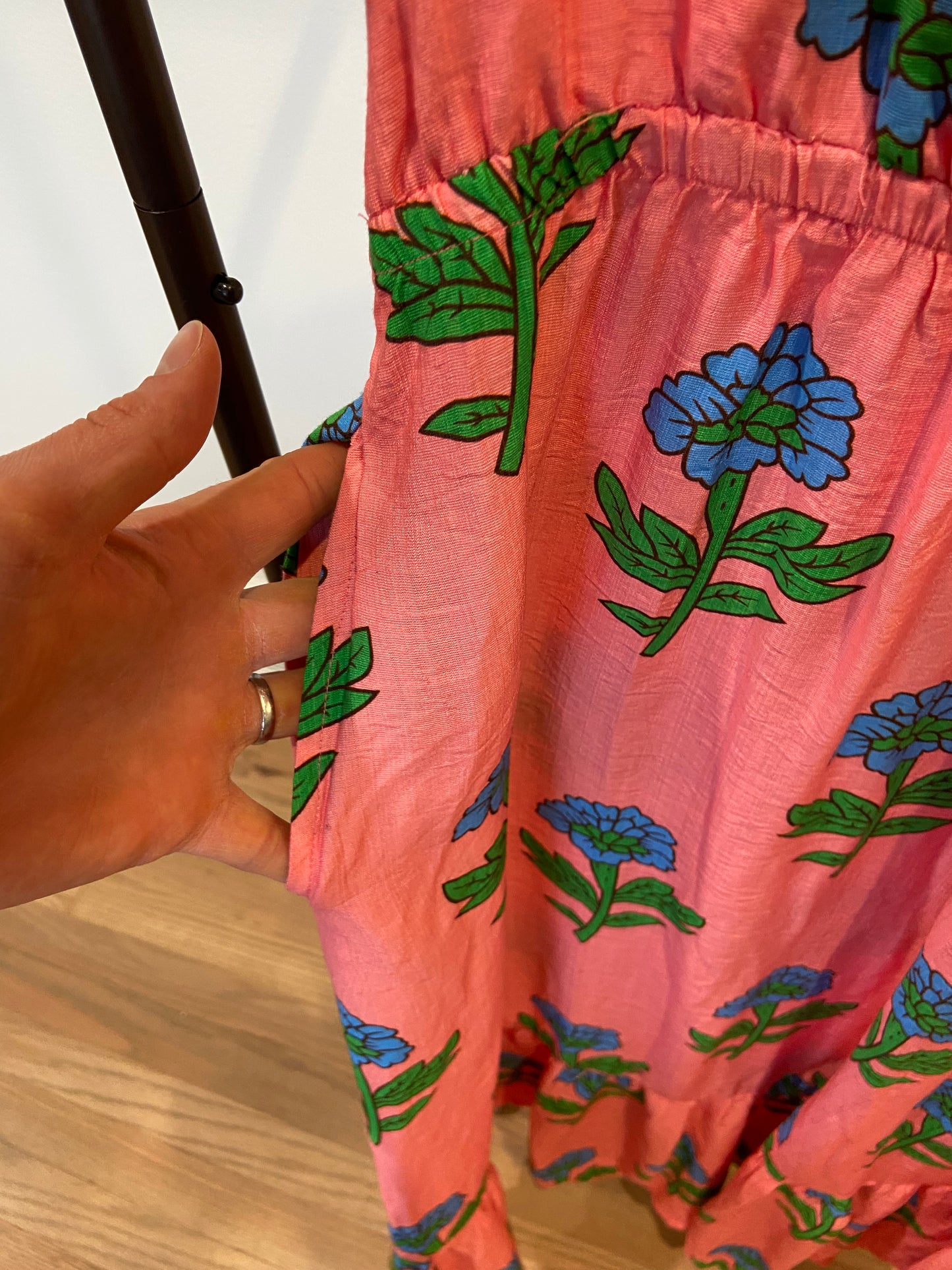 Umgee Floral Print Midi Dress size L