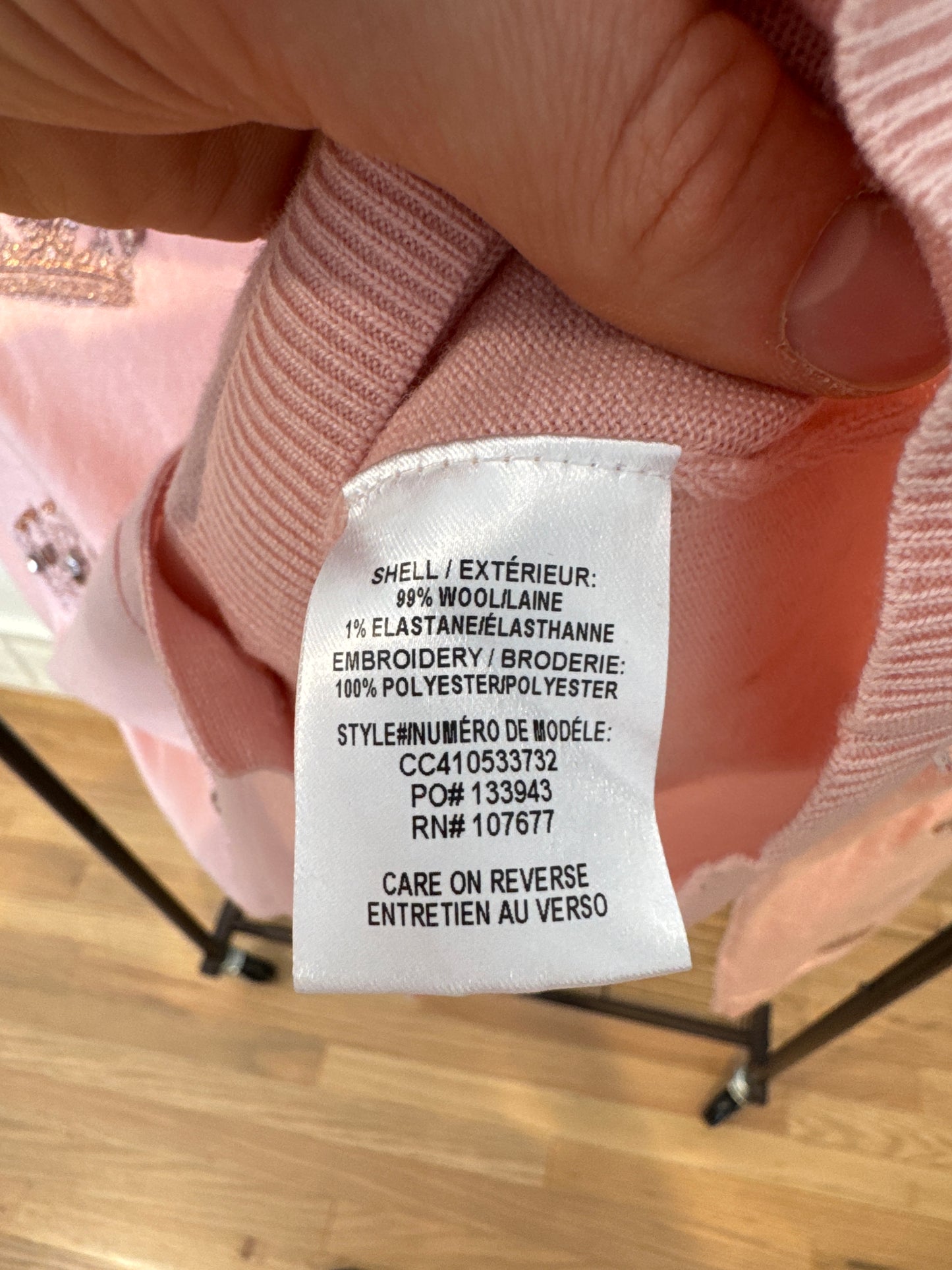 Alice and Olivia Ruthy Embroidered Cardigan size M
