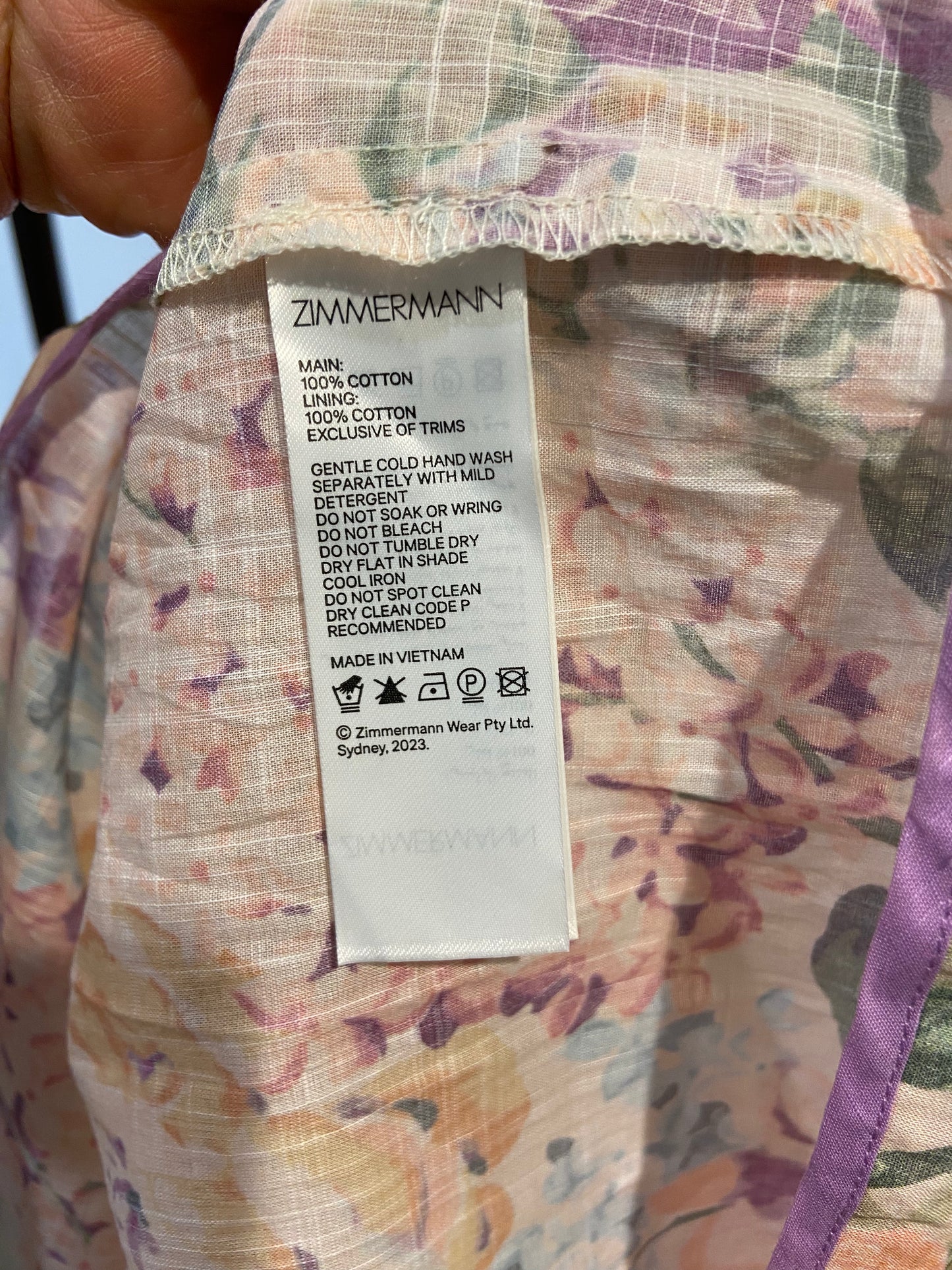 Zimmermann Girl's Halliday Tiered Floral Dress size 12
