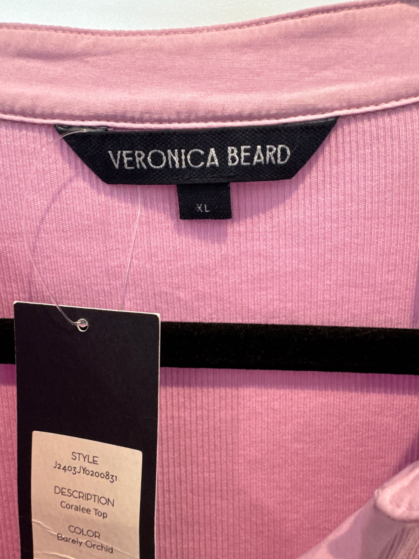 Veronica Beard Coralee Top Orchid Pink size XL