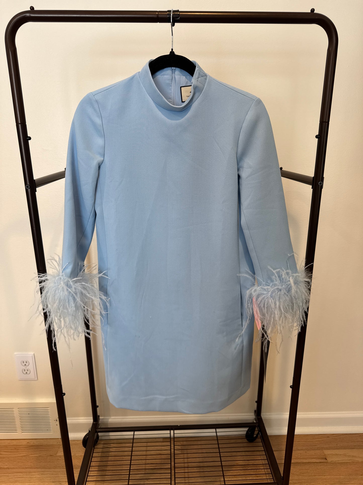 Tuckernuck Feather Mod Ellie Dress Light Blue size XS