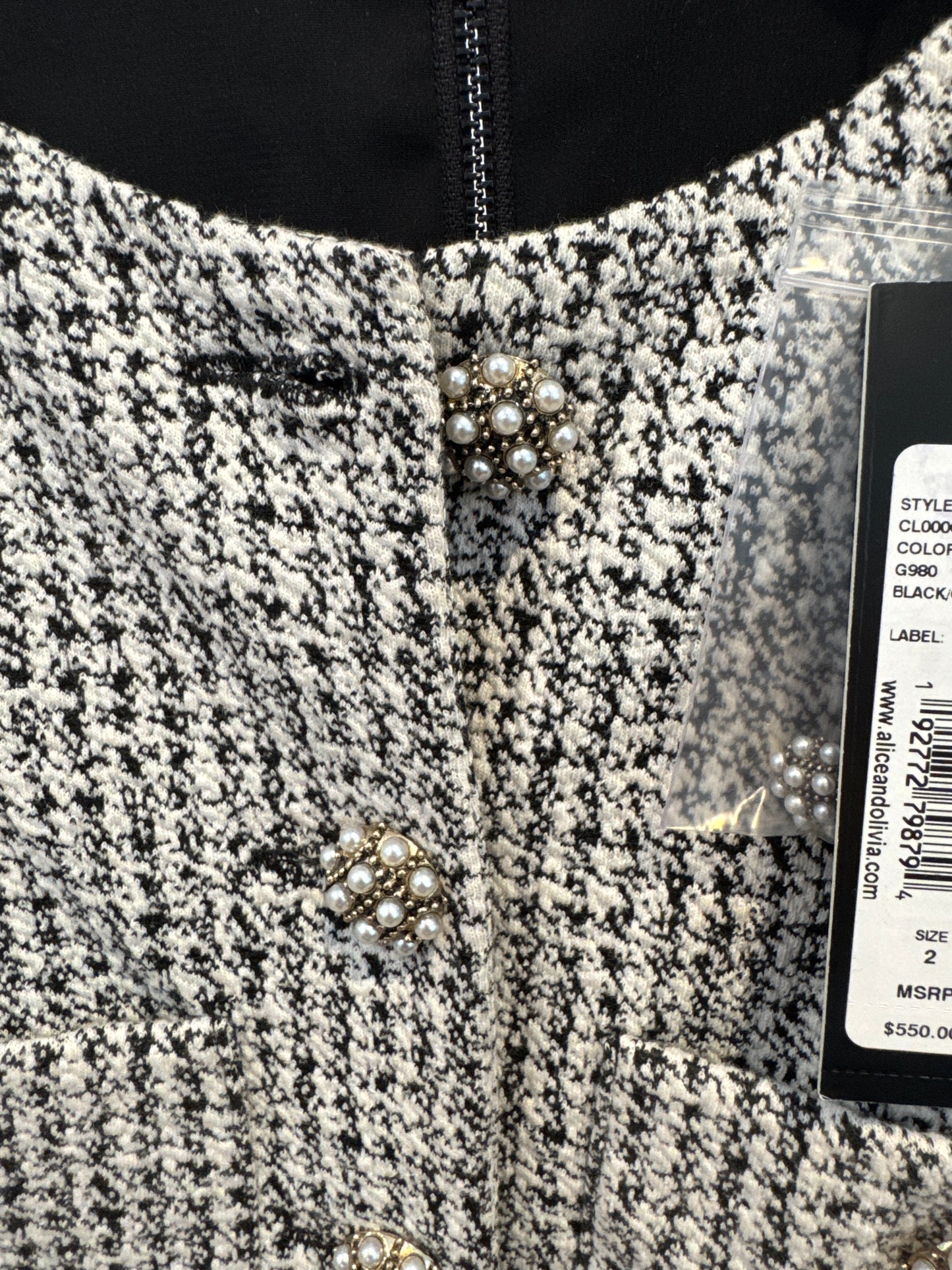 Alice and Olivia Shiloh Button Front Romper size 2