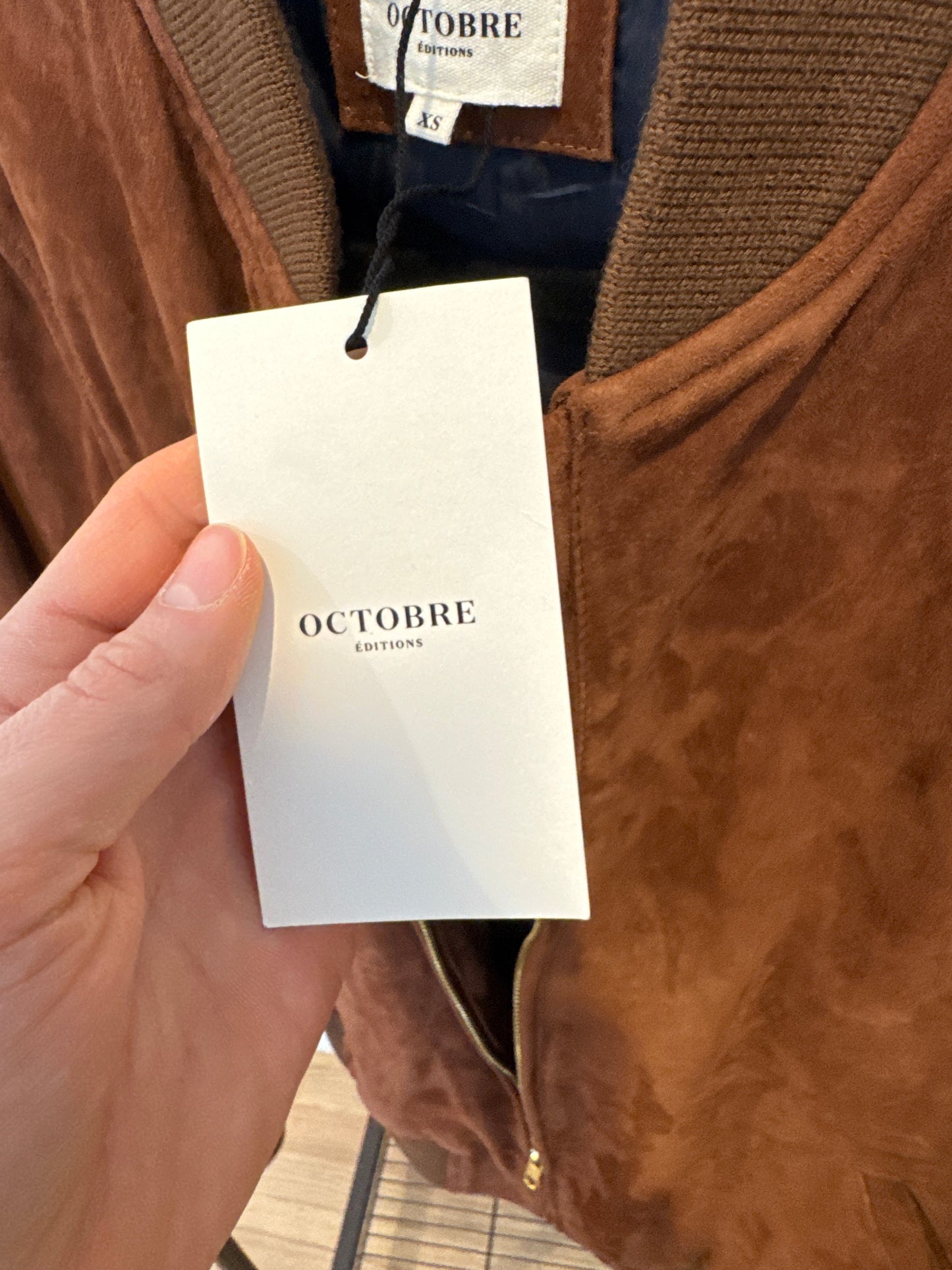 Octobre Editions Suede Harvey Teddy Jacket size XS MEN'S