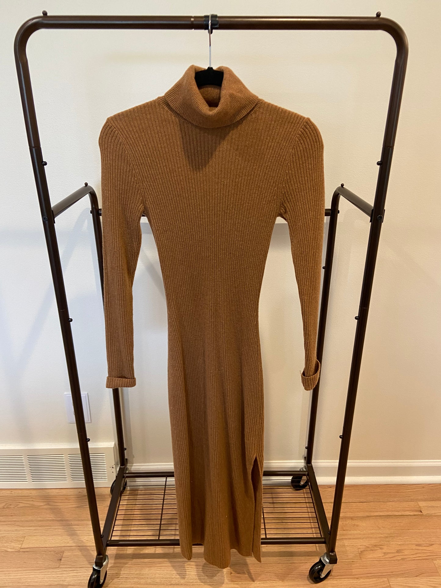 Reformation Robin Cashmere Sweater Dress Camel size XS