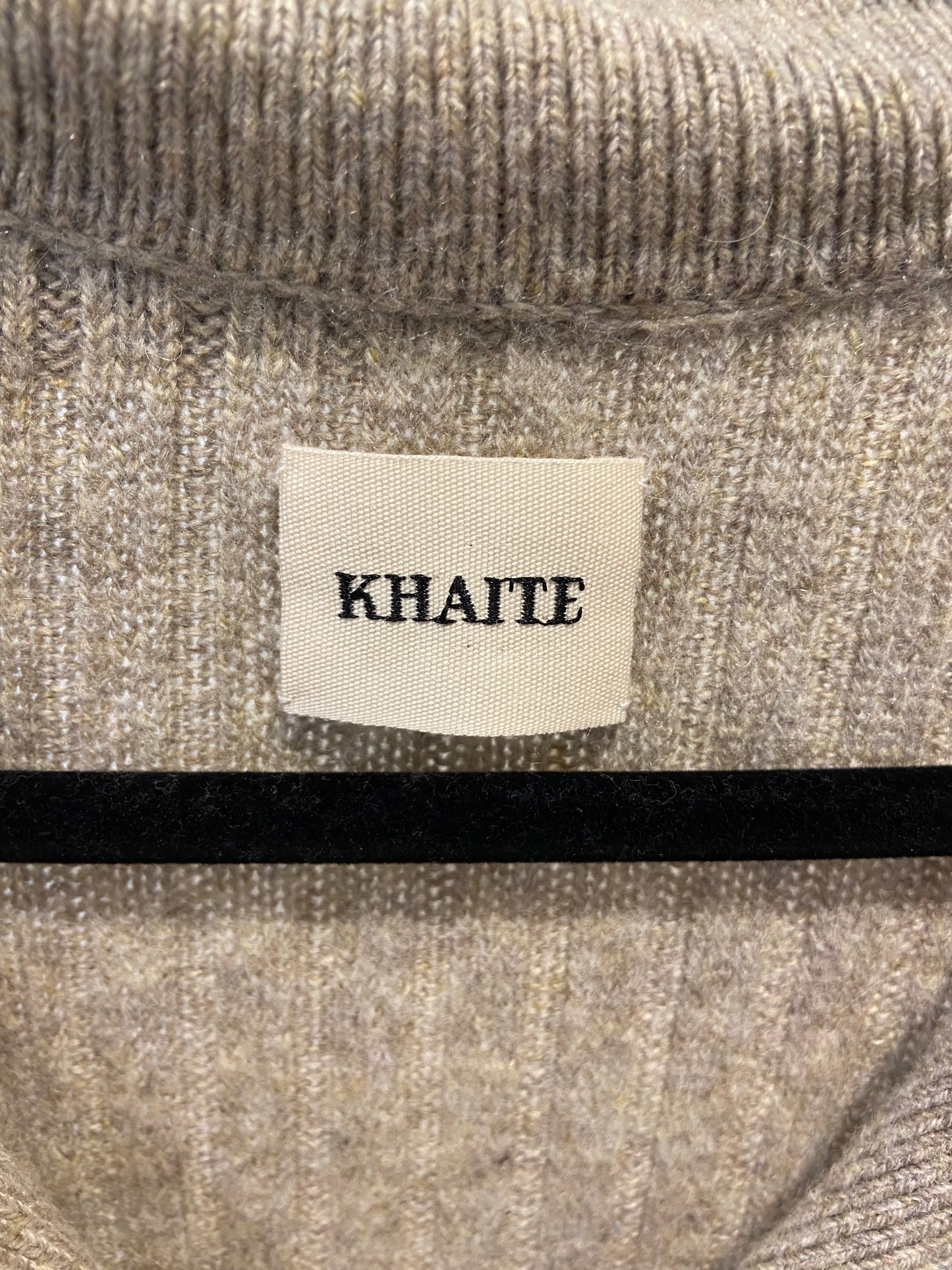 Khaite Stella Rib Cashmere Polo Sweater size M