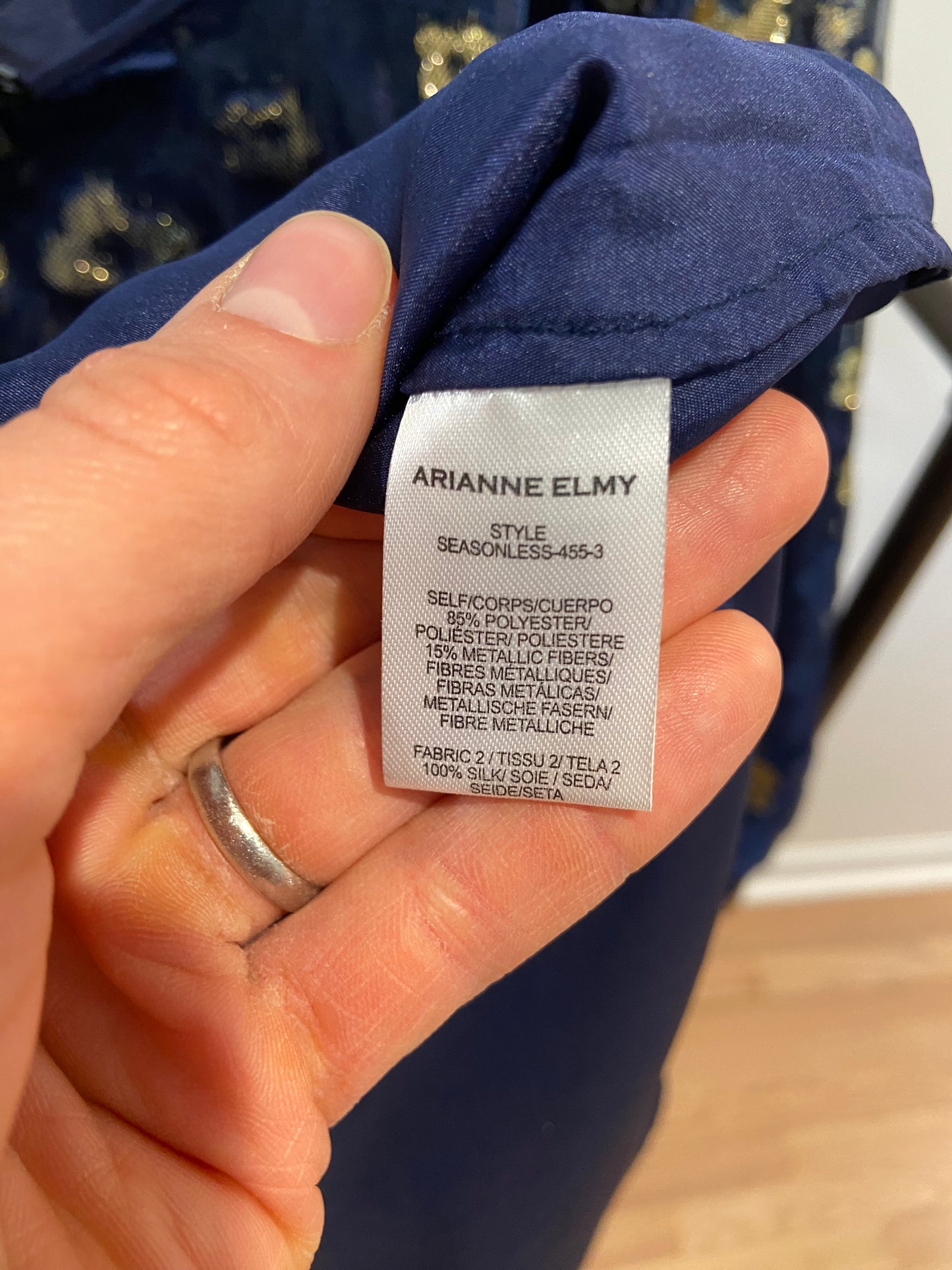 Arianne Elmy  Midnight Organza Good Luck Dress size M