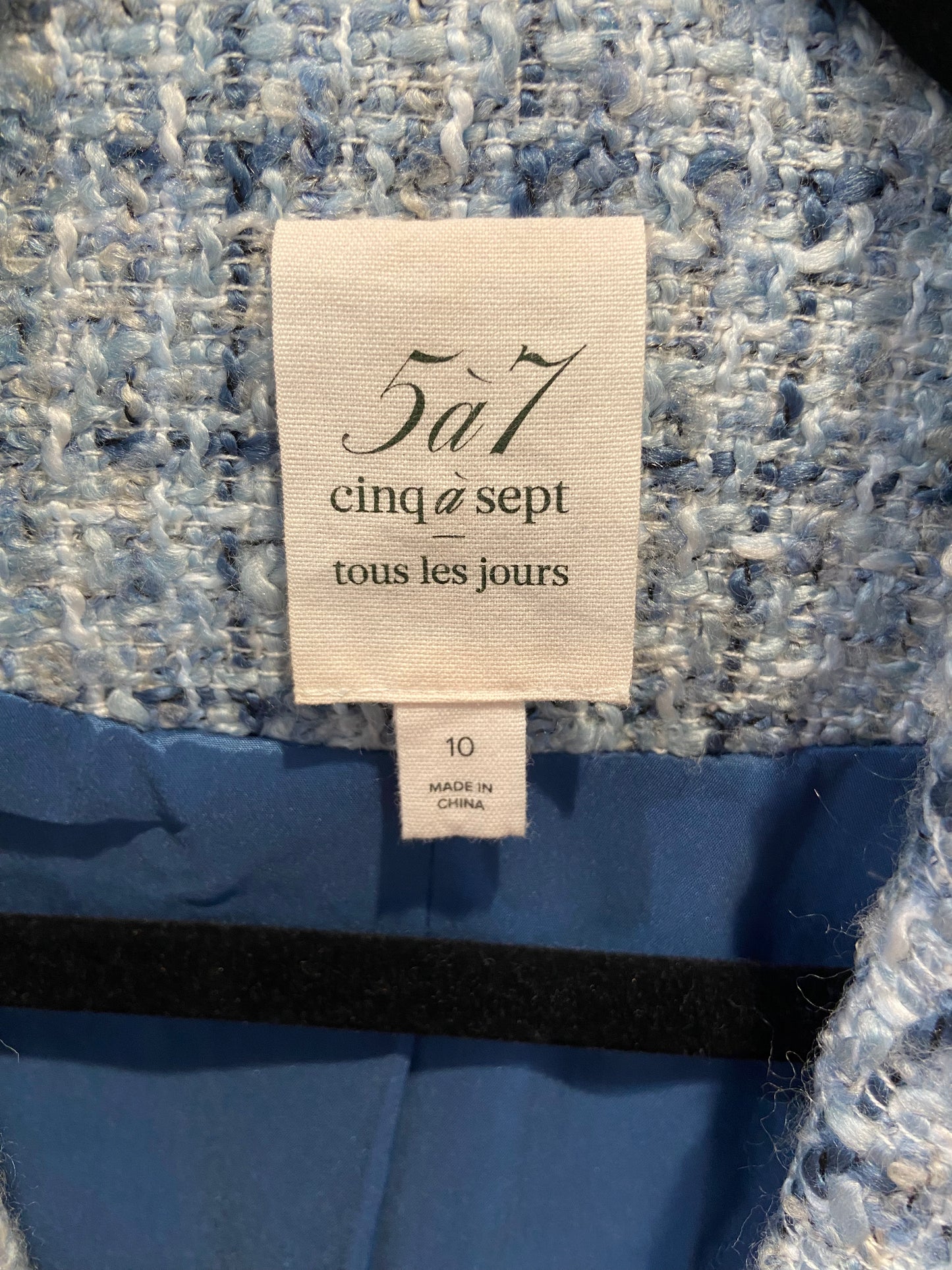 Cinq à Sept Priscilla Tweed Boxweave  Blazer size 10