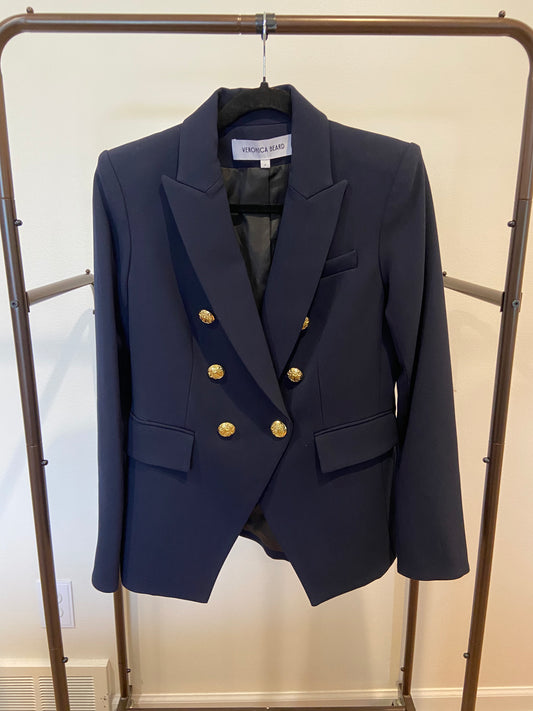 Veronica Beard Miller Dickey Jacket Navy size 6