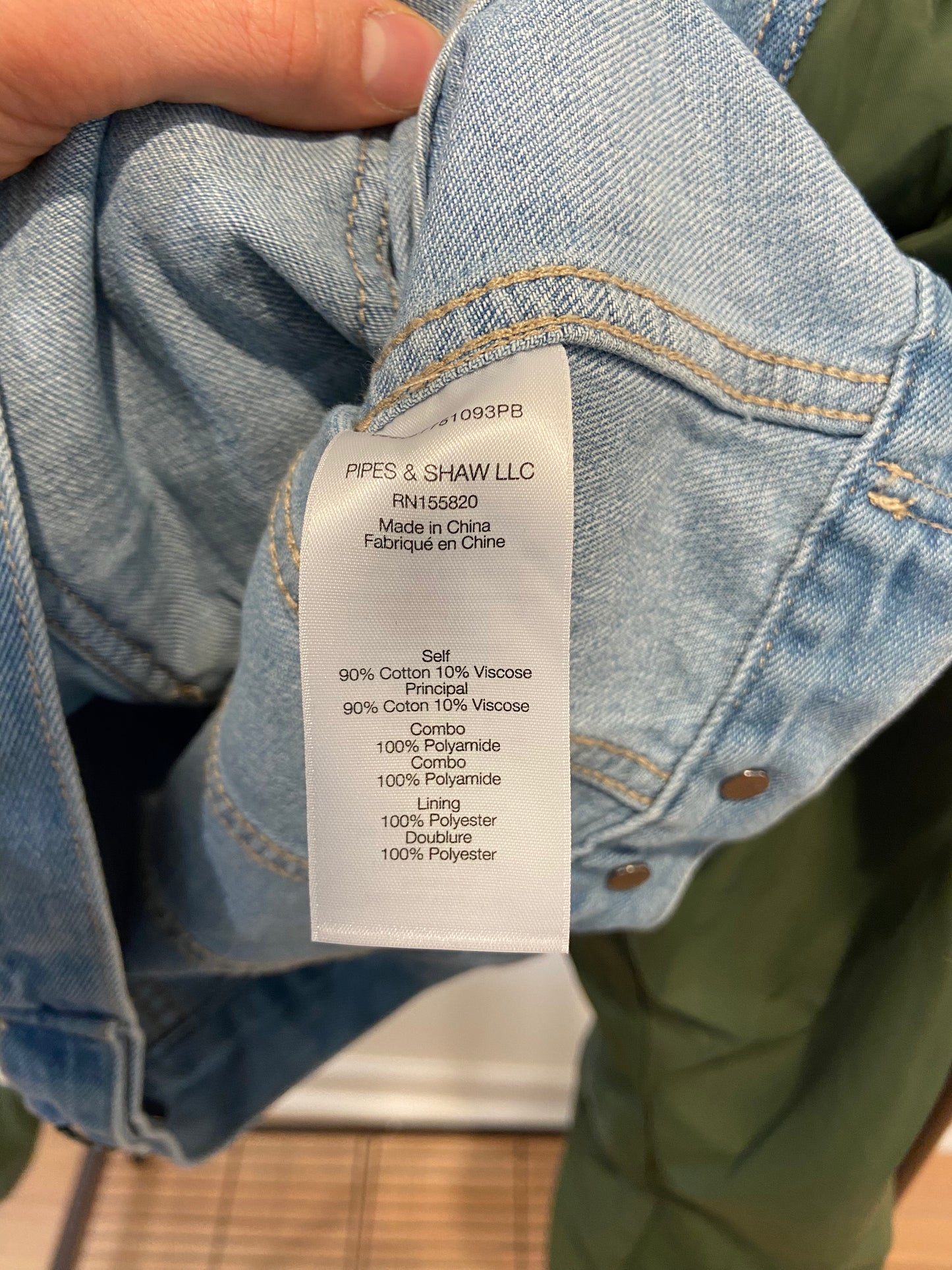 Veronica Beard Emelia Denim-Paneled Bomber Jacket size XL
