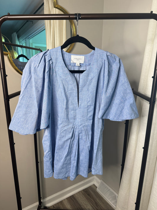 Pomander Place Finley Flutter Sleeve Top size S