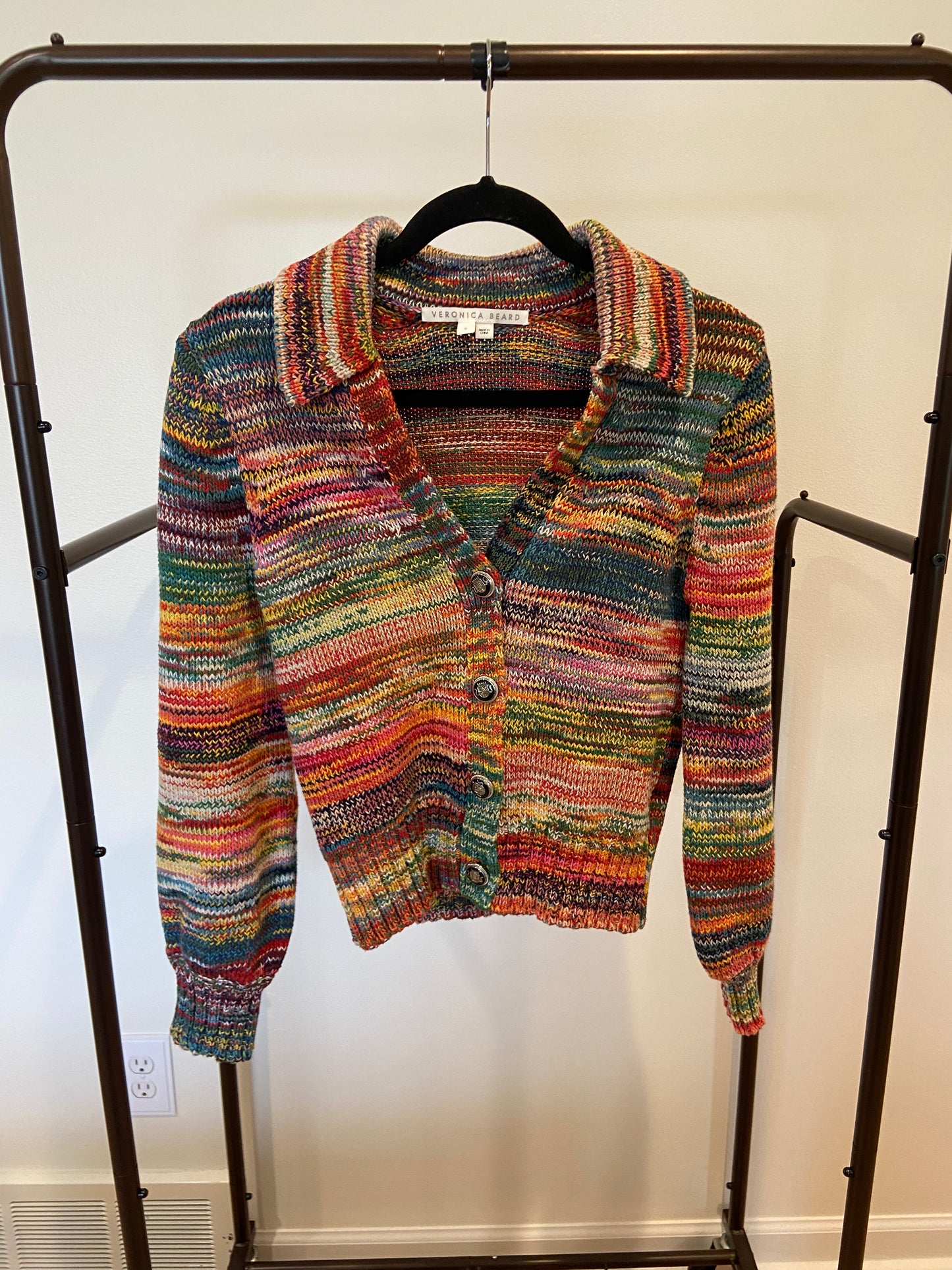 Veronica Beard Damaris Collared Cardigan size S