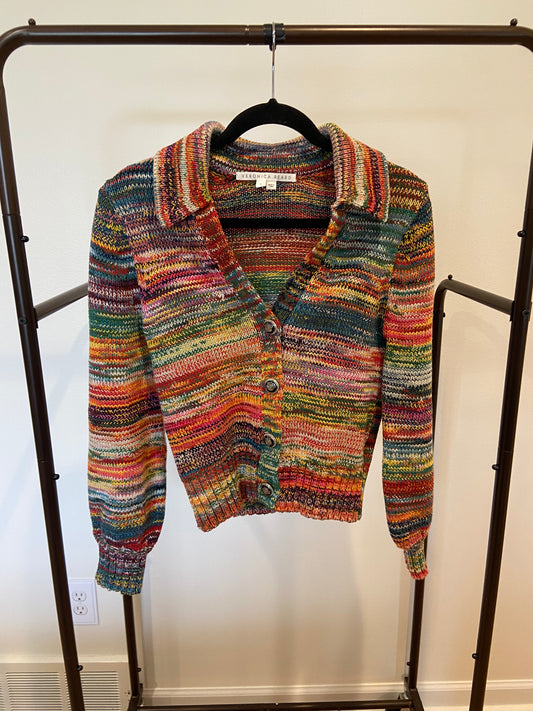 Veronica Beard Damaris Collared Cardigan size S