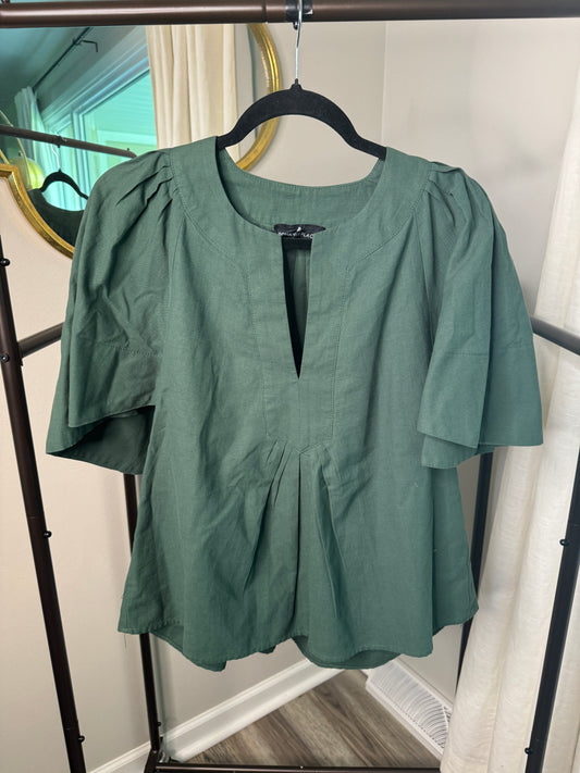 Pomander Place Finley Flutter Sleeve Top size XS