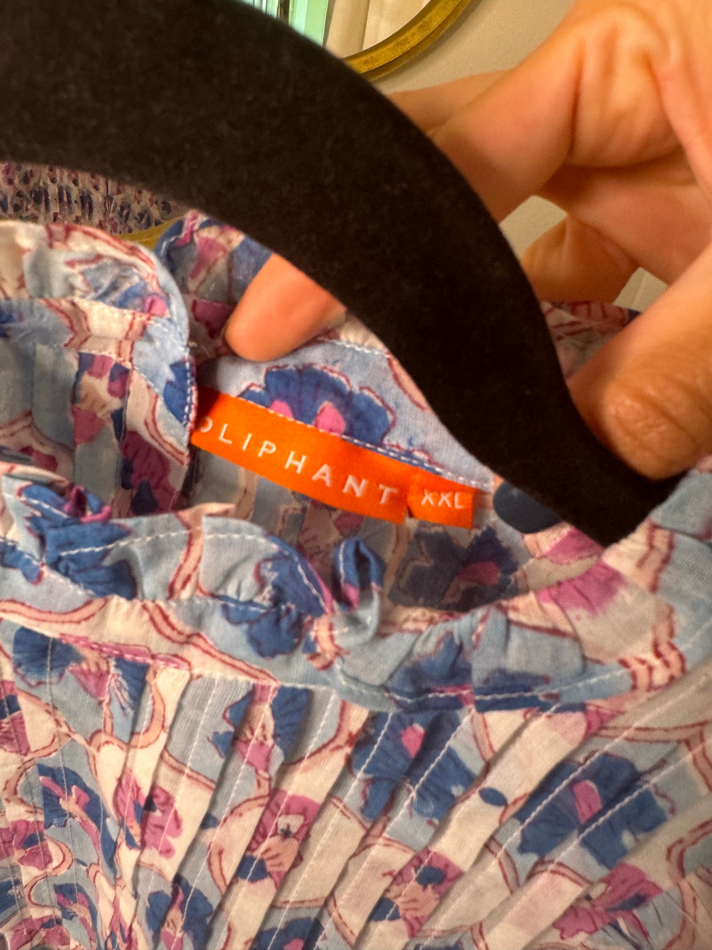 Oliphant Pintuck Ruffle Top size XXL