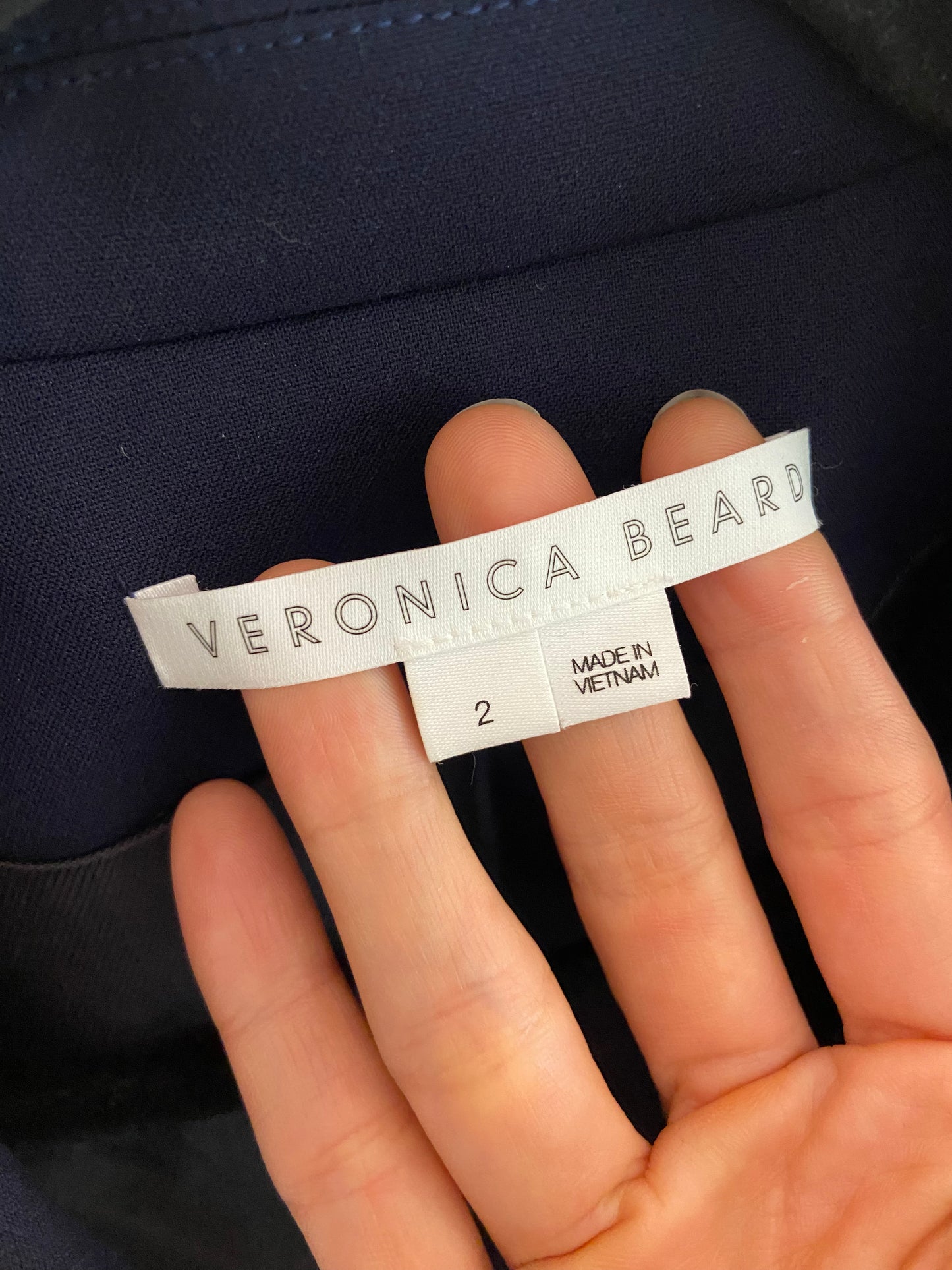 Veronica Beard Navy Blue Miller Dickey Jacket size 2