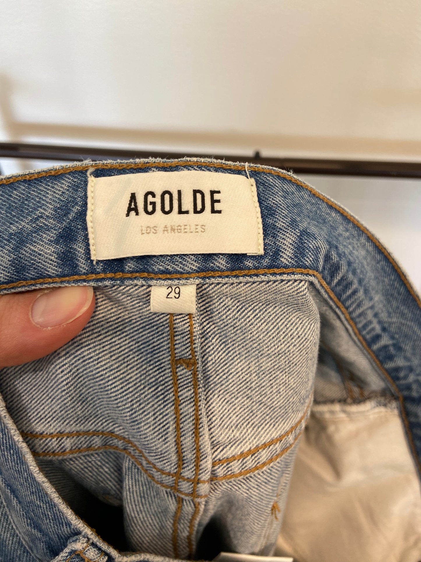 Agolde Clara Jeans Low Rise Baggy Jeans Signal Wash size 29