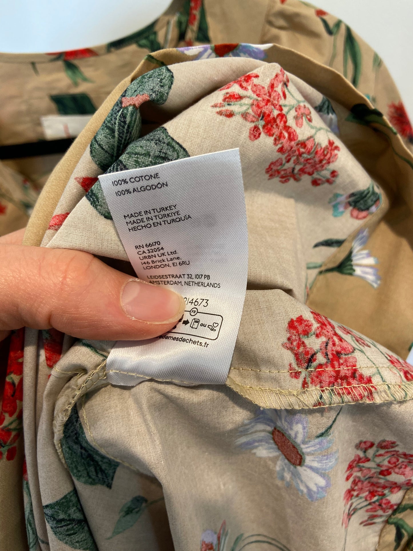 Anthropologie Khaki Somerset Dress size S