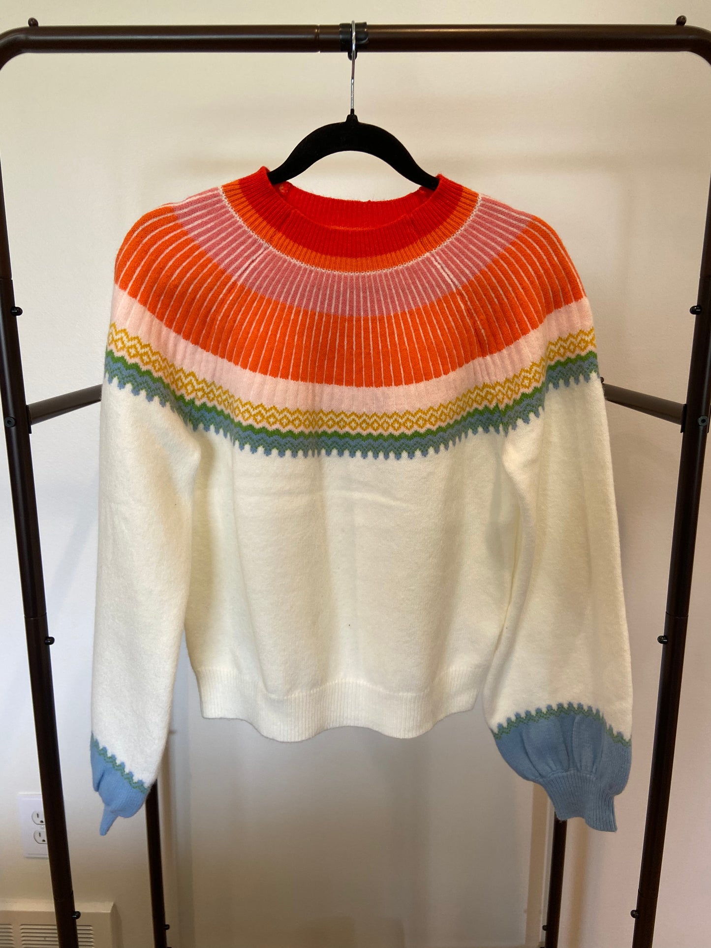 Hyacinth House Pastel Color Block Sweater size S