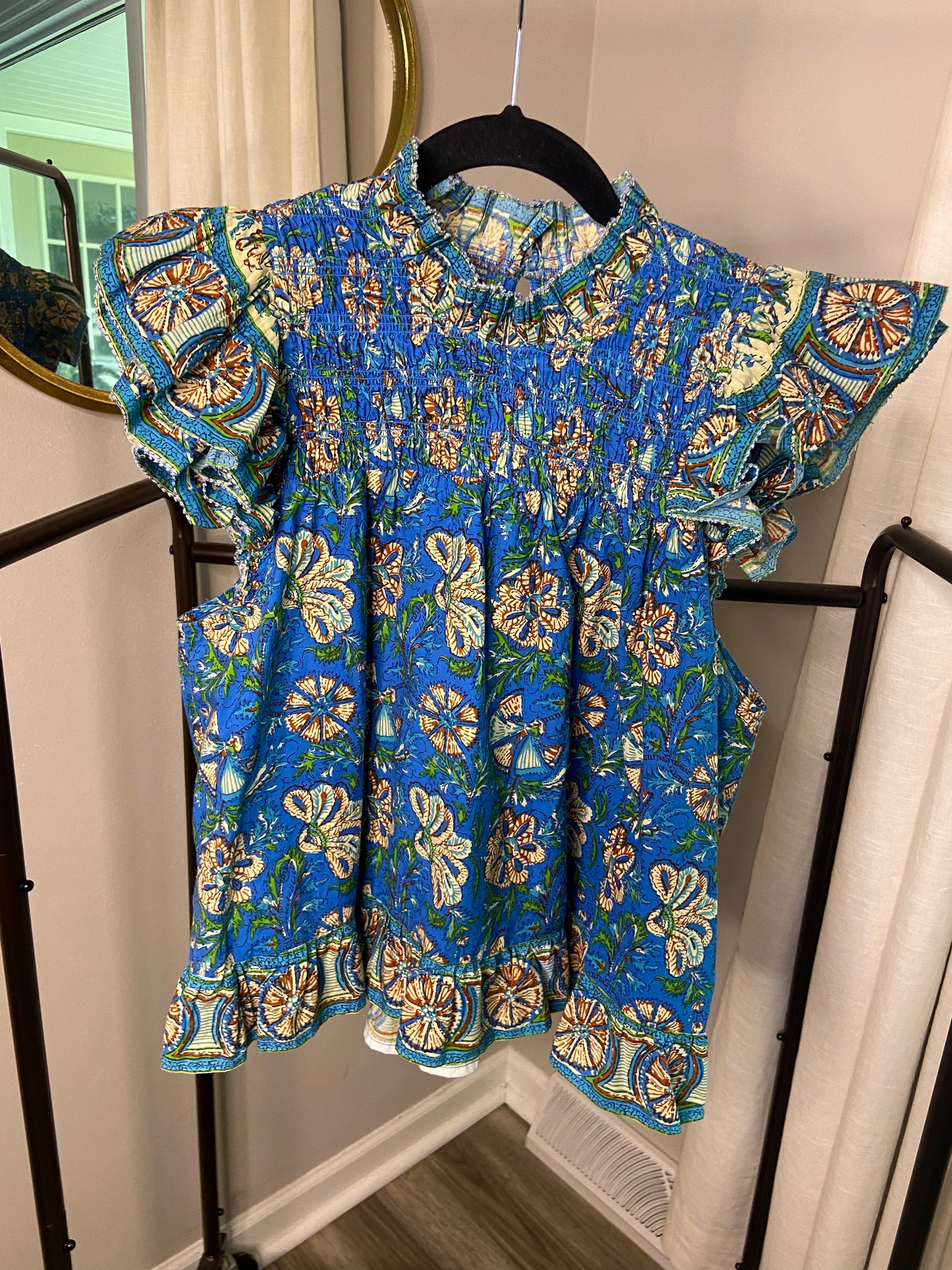 Love The Label Frannie Ruffle Top size L