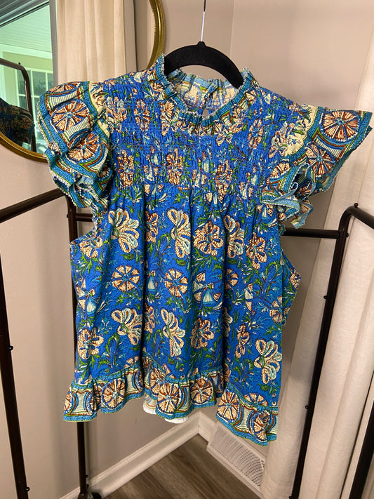 Love The Label Frannie Ruffle Top size L