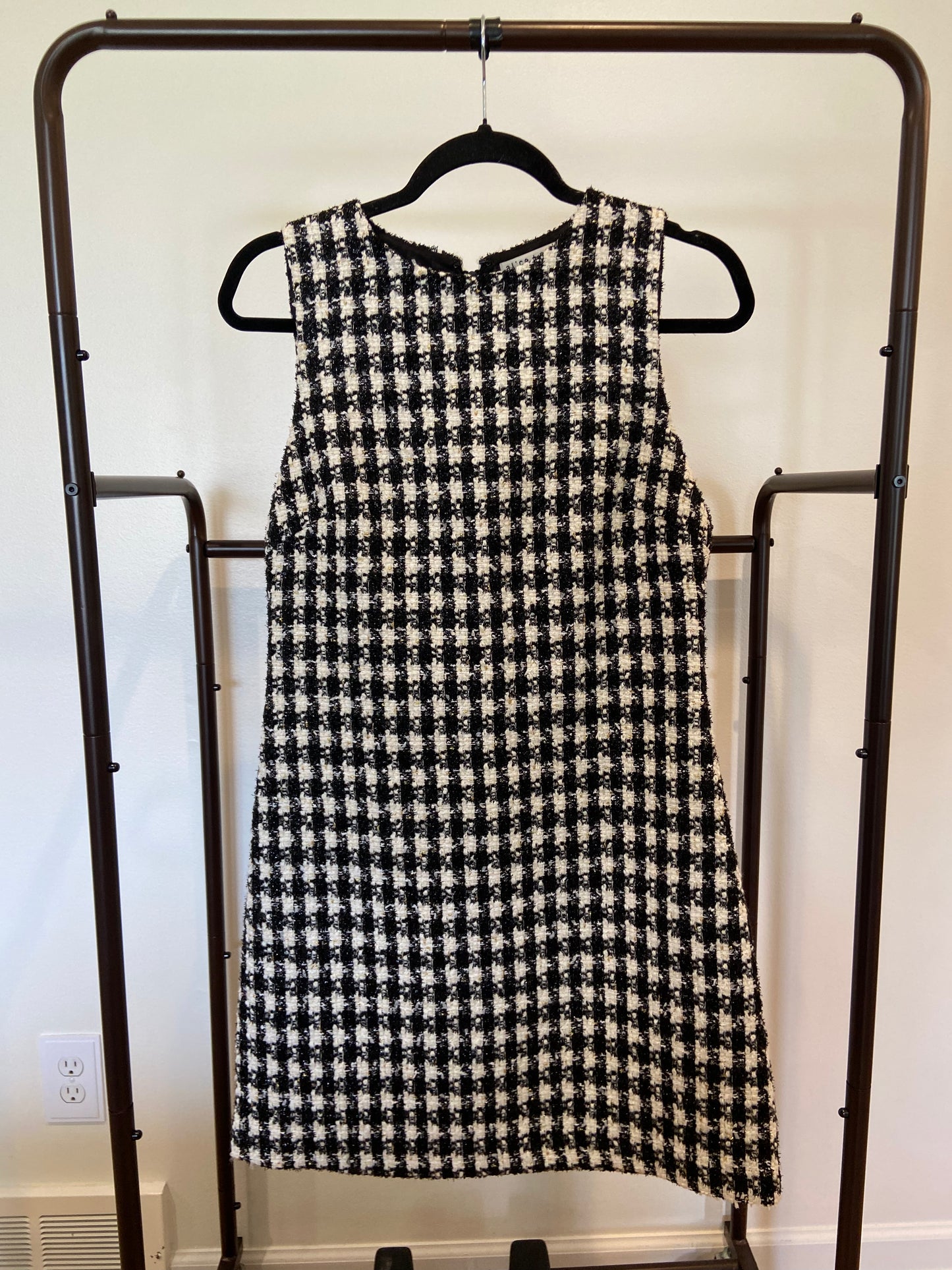 Alice and Olivia Clyde Aline Mini Dress Tweed size 6
